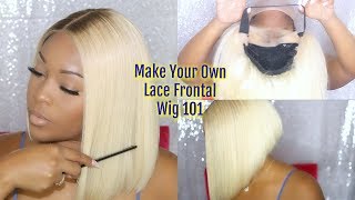How To Make A Wig With A Lace Frontal Wig Step By Step For Beginners | Very Detailed | Herhair Co