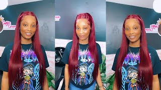 Lovely 99J Body Wave Lace Front Wig Review And Instillation Ft Tinashe