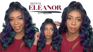 Bobbi Boss Synthetic Hair 360 13X2 Updo Revolution Frontal Lace Wig - Mlf418 Eleanor --/Wigtypes.Com
