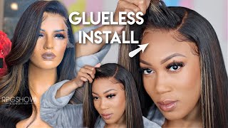 Start To Finish Lace Frontal Melted Wig | No Glue, No Bleach, No Plucking Needed | Rpgshow