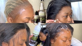 How To Properly Install A Transparent Lace Frontal | No Flashback | Erickajproducts.Com