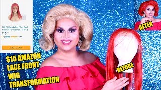 $15 Amazon Lace Front Wig Transformation Challenge | Jaymes Mansfield