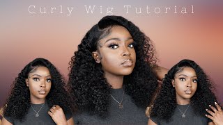 Quick And Easy Lace Front Wig Install | Curly Wig | Cynosure Hair
