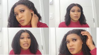 Best Kinky Curly Wig For Beginners | Clear Hd Lace Front Wig | Youthbeautyhairboutique