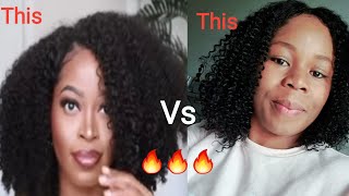 Leave-Out Wig !!! No Glue No Lace  Natural Hair Wig