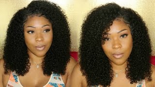 New Super Pretty Kinky Curly 360 Lace Frontal Wig | Frontal Install At Home | Omgherhair