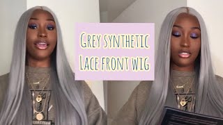 Grey/Silver Lace Front Wig Less Than $39!!!