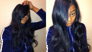 Affordable 13×6 Electric Blue Human Hair Lace Front Wig! | Superb Wigs