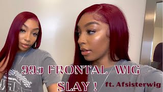 Super Affordable 99J Lace Frontal Wig Install+Detailed Bald Cap Method! Ft Amazon Afsisterwig