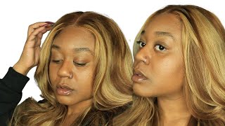 Face Framing Layers And Custom Color Lace Wig Install. No Baby Hair! Fea. Ayiyi Hair