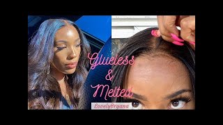 Hd Lace Ombre Lace Front Wig Melted Into Skin|Pre-Bleached Knots & Pre-Plucked Hairline|Hairvivi