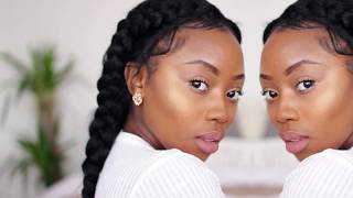 Cornrow French Braid With A Lace Front Wig