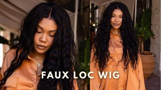 100% Human Hair Boho Faux Loc Lace Frontal Wig Ft. Nadula Hair