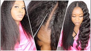 This Is My Hair, Kinky Straight U Part Wig Scalp Illusion, No Leave Out, Looks Natural |Unice Hair