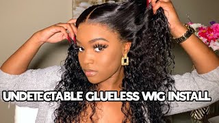 Lace Where  Undetectable & Glueless Frontal Wig Install Ft Luvme Hair Using Ebin Spray