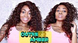 How To ☆ Outre Curly Lace Front Wig - Amber | Unboxing & Wig Review | Samorelovetv ☆ | Samorelovetv