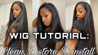 How To: Clean Your Lace, Restore, & Reinstall | + Used Frontal Wig✨