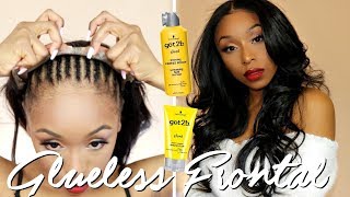 Glueless Lace Frontal Wig Installation At Home! | No Glue, No Tape, No Sewing