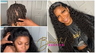 Lace Meltdown Lace Frontal Over Locs(Dreads)|Start To Finish |Detailed |