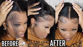 New⚠️ Luxury Crystal Lace Frontal Meltdown | Flawless Natural Hairline | 2N1 Wig | Geniuswigs