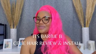 Favourite Pink Bodywave Frontal Wig Install Ft Celie Hair