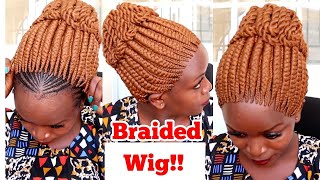Affordable Braided  Wigs.Beginner Friendly -No Frontal Wig Install+Wig Review No Lace Wig