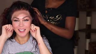 Melted Wig Install On A White Girl| Bald Cap Method On A White Girl| Wigs For White Women