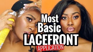 The Easiest Way To Apply A Lacefront Wig!! Como Me Pongo Peluca Lace Front!!!