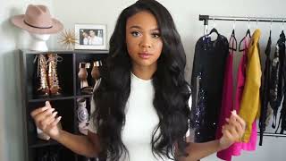 Sosilk Glueless Front Lace Wig Human Hair Body Wave Lace Front Wigs Remy Malaysian Human Ha