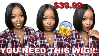 Only 39.99 The Most Natural  Everyday Affordable Lace Front Human Hair Wig   Ft. Best Lace Wigs