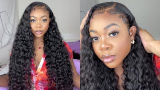 Long Hair & Laidd Edges !!! 30 Inch Water Wave Frontal Wig Install Ft. Yolissa Hair