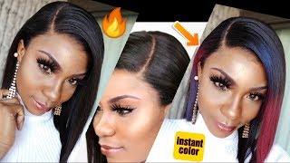 Best Hd Swiss Lace 13X6 Lace Front Wig Install + 1 Min Instant Color |No Glue| Ft. Hairvivi