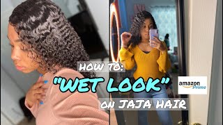The “Wet Look”  | Jaja Hair Amazon Prime 13X6 Lace Front Wigs