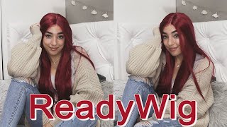 Installing A 24" Red Synthetic Lace Front Wig | Cr. Mariah Morgan
