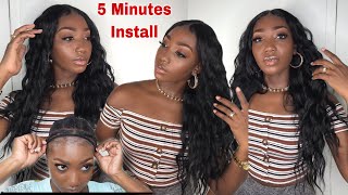 5 Minutes Lace Front Wig Install For Beginners Ft. Ameli Wavy Hair | Jodi The Island Girl