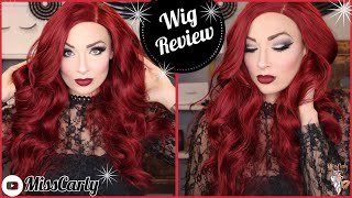 ✨Lace Front Wig Review! ✨ Sapphire Wigs | ❤️Red❤️ | Amazon | Amazon Wig $39 - Best Red Wig! Stunning