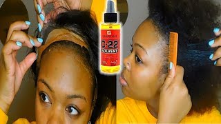 How To Remove A Lace Frontal Wig Ft C22 Solvent