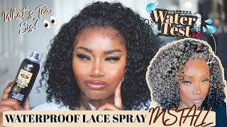 Finally!! A Cheap Waterproof Lace Spray!! ✨Whats Tea Sis ✨| Water Test | Laurasia Andrea Myfirstwig