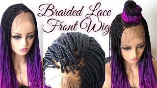 Small Ombre Box Braids On Full Lace Wig Ft  Xtrend