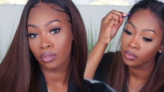 How To Lay A Lace Front Wig For Beginners (Rpgshow) | Maya Galore