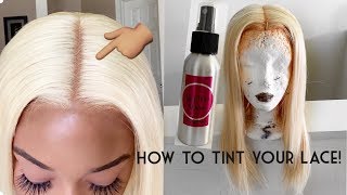 How I Tint My Lace Front Wig| Ft. Luhair
