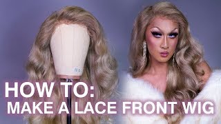 How To Make An Ash Blonde Lace Front Wig Diy Ft. Ali Grace Hair