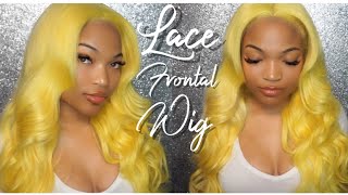 Secrets Revealed : How To Install A Lace Frontal Wig For Beginners | Yellow Wig | Kirah Ominique