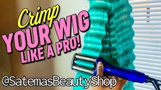 How To Crimp Your Wigs: Beginner Friendly Tutorial: Ft Ion Crimpers #Howtocrimp #Crimpyourhair