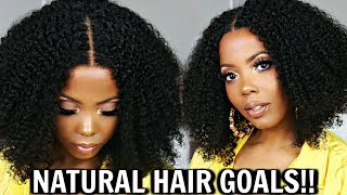  Looks Just Like #Naturalhair |How To Install Full Lace Curly Wig Detailed |Curls Curls| Tastepink