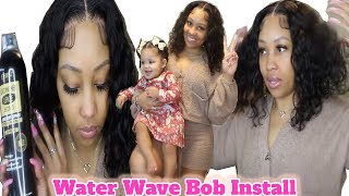 My Favorite Spray Adhesive - Hurela Hair Water Wave Bob Install