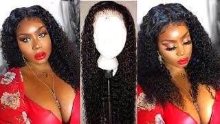 Brazilian Curly Hair 13X6 Lace Front Wig Install |Unice Hair