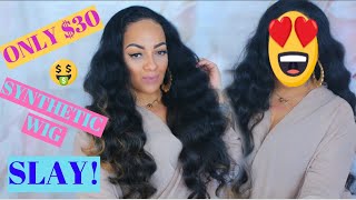 Only $30 Bucks Model Model Pearl Synthetic Lace Frontal Wig Shophairwigs.Com