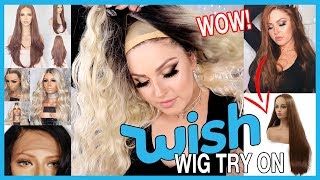 Trying On Wish App Wigs!  Lace Front & Affordable Wish Haul!