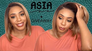 Janet Collection Synthetic Melt 13X6 Lace Frontal Wig - Asia +Giveaway --/Wigtypes.Com